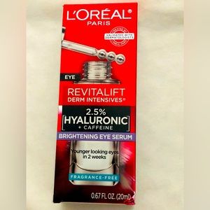 Loral revitalift hyaluronic acid + caffeine eye serum